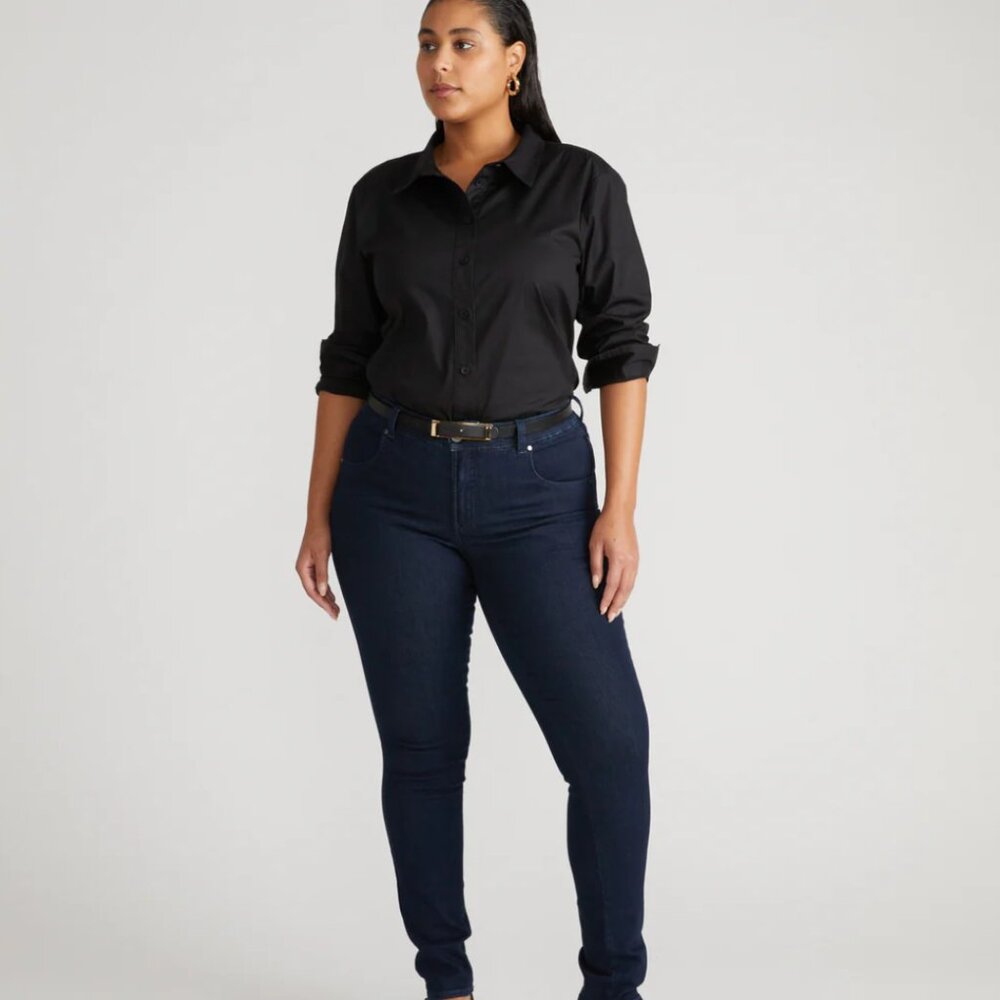 RARE Black Mid-Rise Skinny Jeans